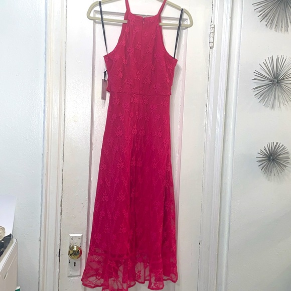 kensie Womens Lace Popover Dress with Gold Bar Detail size (2) - Picture 4 of 6